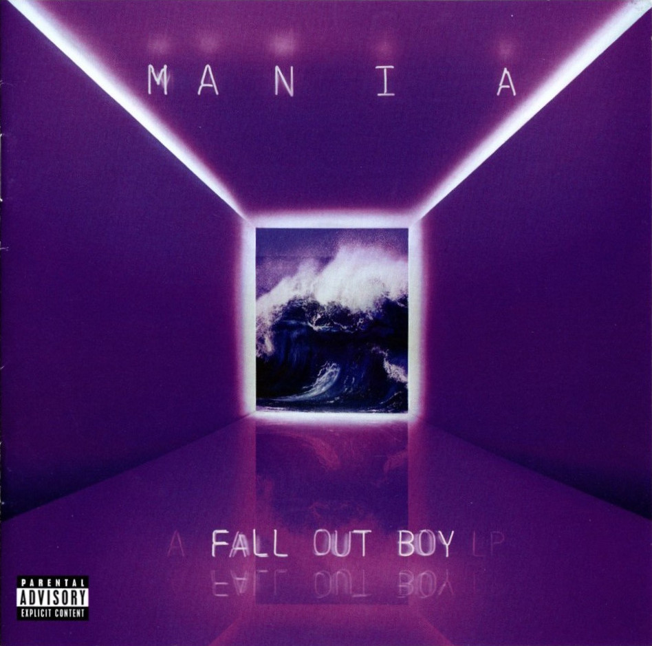 mania by fall out boy booklet front page